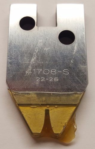 NEW BERG FCI CRIMPING TOOL DIE 41708-S FOR AWG 22-26