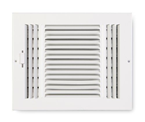 Accord ABSWWH3106 Sidewall/Ceiling Register with 3-Way Design, 10-Inch x Opening