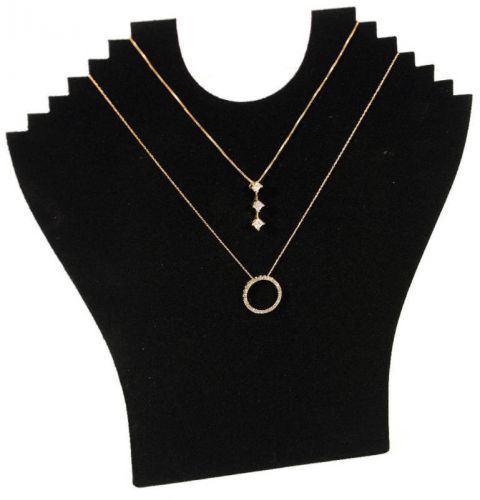Pendant Necklace Black Velvet 9&#034; Tall Easel Back Collapsible Jewelry Display