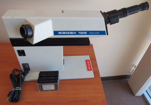 Sagax instrument 125 isoscope ellipsometer surface analyzer &amp; 10 slides sweden for sale
