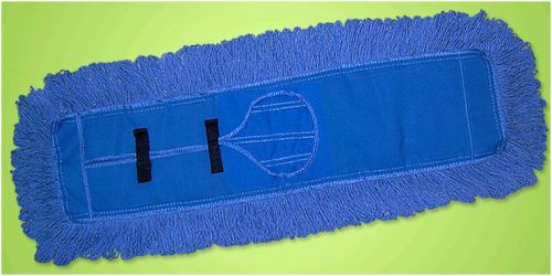 ABCO DM-26560 5&#034; x 60&#034; Keyhole Style Launderable Loop-End Blue Dust Mop