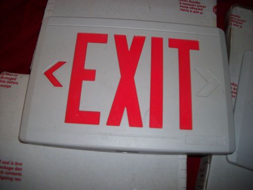 5 Philips Chloride AC LED EXIT Sign White 4 in Box 1 loose 1 cover only CXL3RW