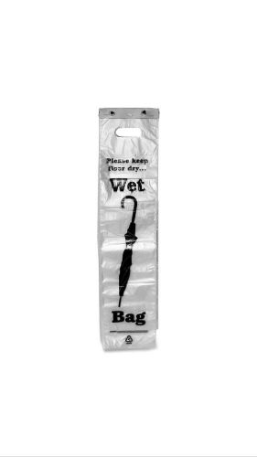 Tatco 57010 Wet Umbrella Bags, 7W X 31H, Clear/Black, 1000 Bags/Box