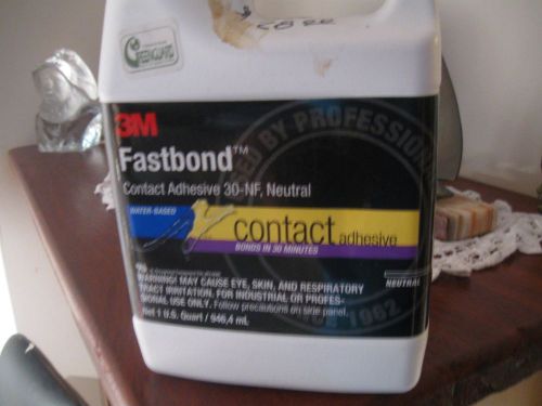 3M 30NF Fastbond Contact Adhesive, Neutral 1 Qt. Bottle (Pack of 1), New