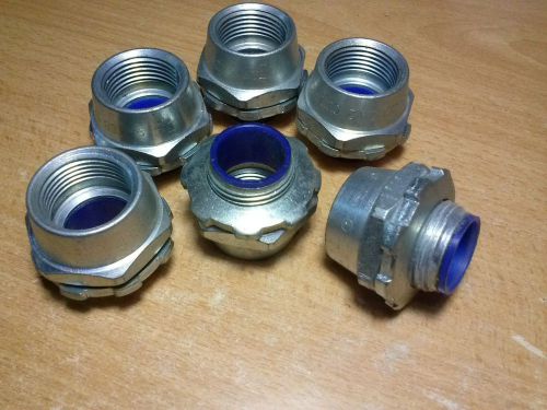 Thomas &amp; Betts 3/4&#034; to 3/4&#034; Thru Panel Explosion Proof Fitting - Lot of 6