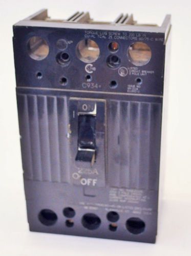 Ge general electric thqd32225 circuit breaker 225a 240vac 3 pole type thqd for sale