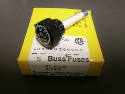 5PK Bussmann GLR8 300V 8.0A FAST ACTING Fuse for HLR Holders, Fixed Cap, GLR-8