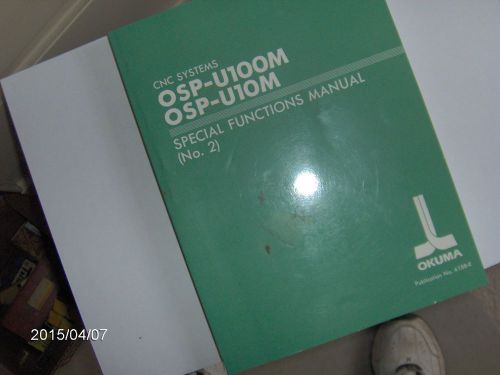 Okuma OSP-U100M, OSP-U10M Special Function Manual, Pub 4188-E