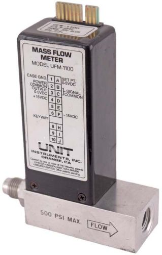 Unit UFM-1000 250SCCM SiH4 Silane Gas Valve Mass Flow Meter MFM 500PSI-Max