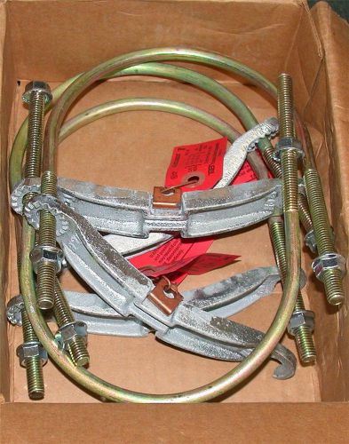 NEW BOX OF 4 THOMAS &amp; BETTS GROUNDING CLAMPS 4&#034;-5&#034; PIPE  MODEL 5-TB