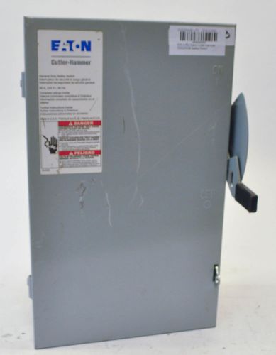 Eaton cutler hammer dg222ngb safety switch 60a 120-240v nema 1 serie b 3 phase for sale