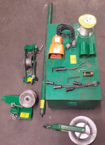 Greenlee NO. 444 Porta-Puller CABLE PULLER kit with MANY accessories  SUPER DEAL
