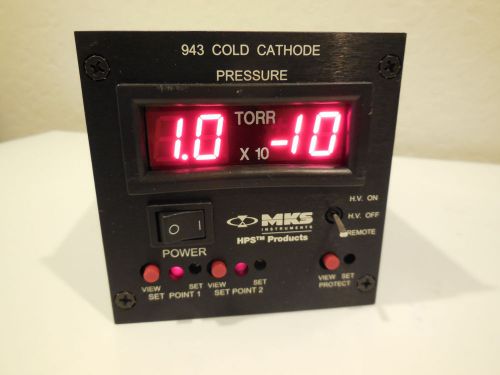 Mks instruments 943 cold cathode precision high vacuum gauge for sale