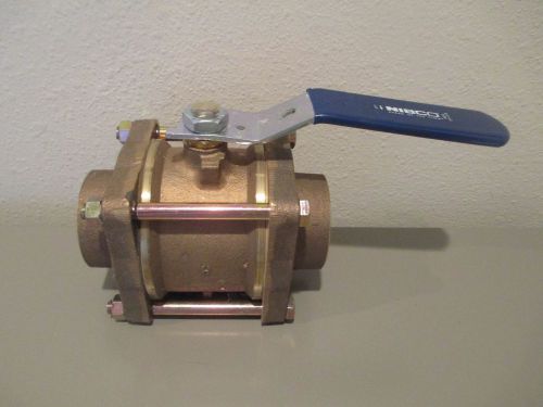 NIBCO 3 Piece Bronze Ball Valve – Full Port, Solder End Connections, S-595-Y