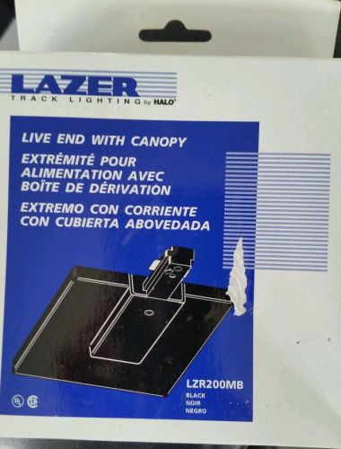 NEW LAZER Track Lighting by HALO LZR200MB Live End With Canopy