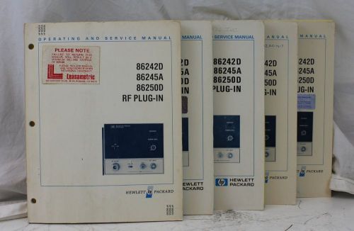 HP 86242D, 45A , 50D RF Plug in Operating &amp; Service Manual Agilent
