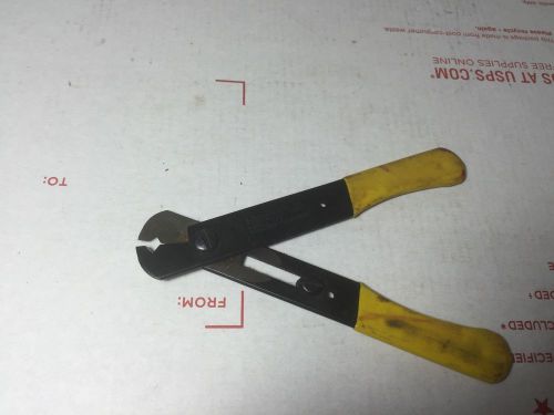 K. Miller Tool Model 100 Used Yellow Handle Wire Strippers (#0080)