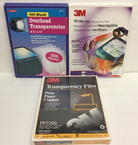 Lot of 275+ Write-On Transparency Film 3M Lakeshore 8.5&#034; x 11&#034;