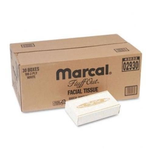 Marcal 2930 Fluff Out Facial Tissue 100-Pack (Case of 30)