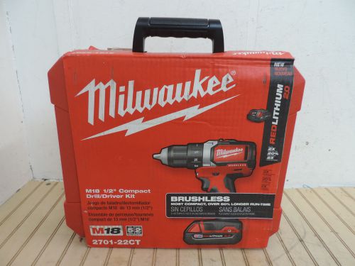 Milwaukee 2701-22CT M18 1/2&#034; Compact Drill/Driver Kit