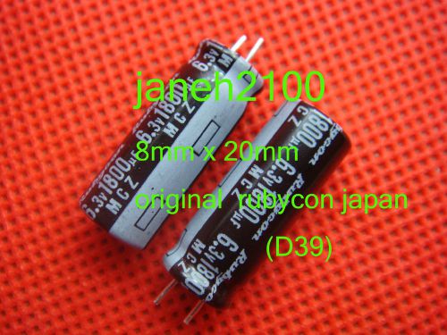 10P Original Rubycon MCZ 1800uF 6.3v 105c Radial Electrolytic Capacitor Low ESR