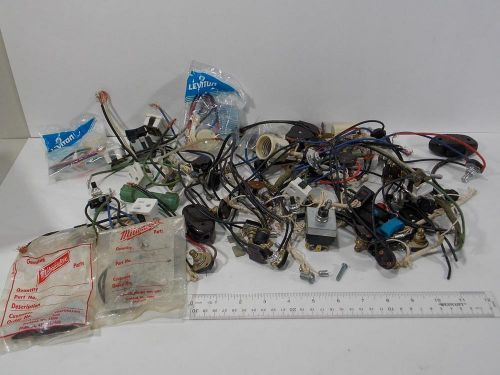 LOT OF NEW OLD STOCK TOGGLE SWITCHES MILWAUKEE TOOLS PARTS PULL CORDS+ MORE