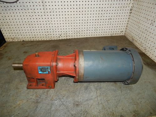General electric ge 5k49zn8079 motor 2hp w/ sk12-140tc 4.93 gear reducer for sale