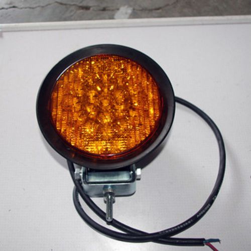 A.L. Lightech 12V Amber PAR 46 LED Flashing Warning Light - Rubber Housing