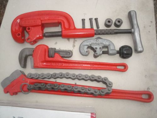 Ridgid tool lot ,#2A , C18 , #15 , 14&#039;&#039;