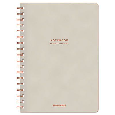 Collection Twinwire Notebook, Legal, 7 1/4&#034; x 9 1/2&#034;, Tan/Red, 80 Sheets, 1 Each