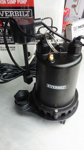 Everbilt PSSP07501VD  3/4 HP Cast Iron Sump Pump 5150 Gal Per Hr 1000 026 675