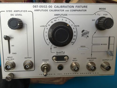 Tektronix 067-0502-00 calibration fixture amplitude calibrator and comparator for sale