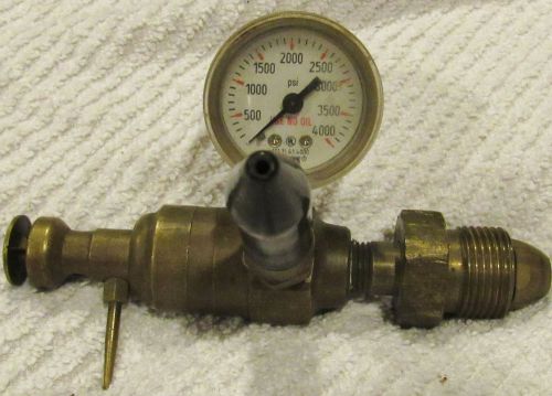 CONWIN CARBONIC CO BRASS PRESSURE WIKI GAGE CARNIVAL BALLOON TOOL L A CA.