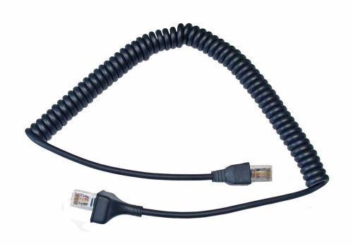 New Replacement Modular 8 pin Microphone Coiled Cord