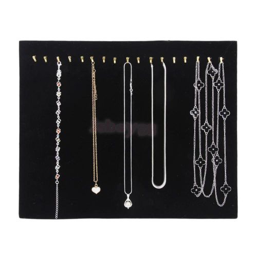 Shop Retail Velvet Necklace Chain Jewelry Display Holder Stand Easel Rack