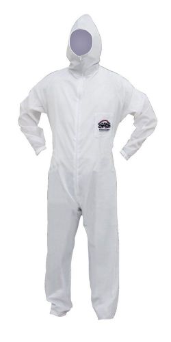 Sas safety 6937 moonsuit nylon front/cotton back coverall medium for sale