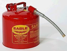 SAFETY GAS CAN,5GL TYPE II MTL