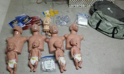 Simulaids Adult/Child CPR Training Mannequins -Baby 4-pack /Adult 4-Pack