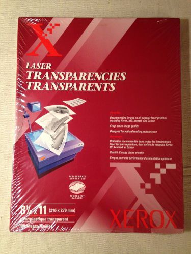 XEROX 3R3117 Laser Transparencies for laser printers 100 sheets sealed pkg new