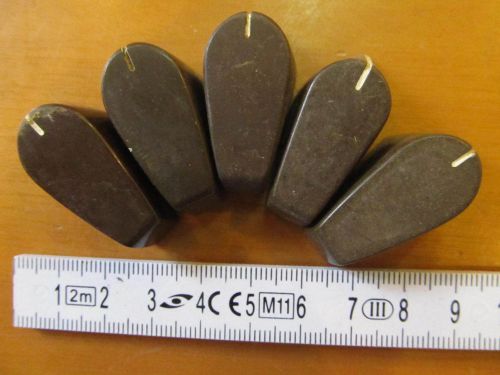 LOT OF 5 MILITARY KNOB WITH 6mm SHAFT USED