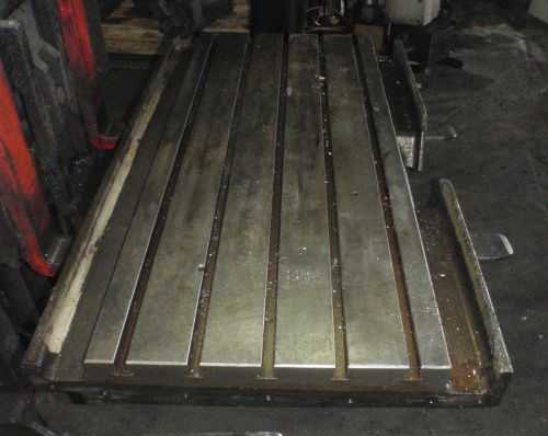51.5&#034; x 21&#034; x 2.5&#034; Steel Welding T-Slotted Table Cast iron Layout Plate 5 SLOTS
