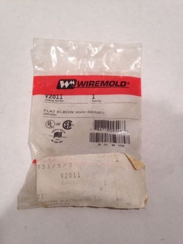 V2011 Wiremold Flat Elbow Ivory NIB