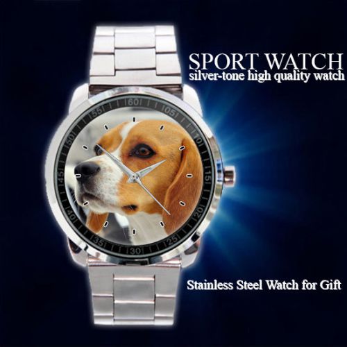 Animals Dogs Beautiful Dog Beagle Sport Metal Watch