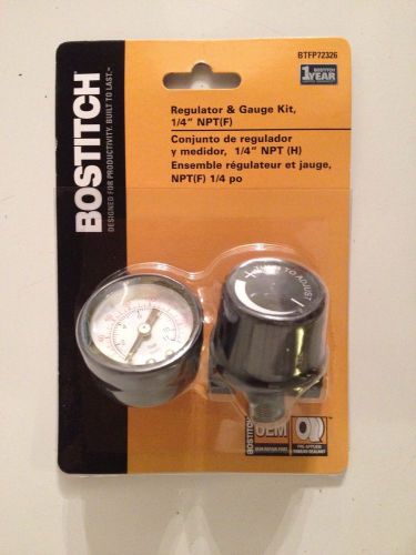 Bostitch btfp72326 air compressor pressure regulator and gauge kit 1/4&#034; npt