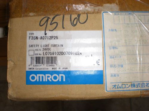OMRON SAFETY LIGHT CURTAIN F3SN-A0712P25 712mm NEW OLD SURPLUS FACTORY PACKAGING