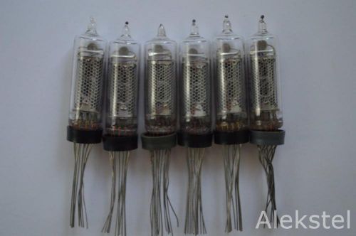 6PCS IN-16 IN 16 IN16 NIXIE DISPLAY TUBES FOR NIXIE CLOCK! NOS! TESTED 100%