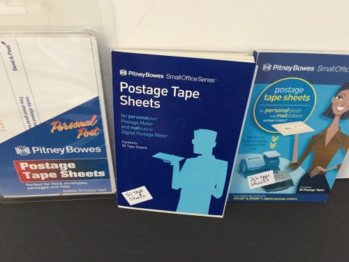 Pitney Bowes 122 POSTAGE METER TAPE SHEETS DM100/200 PERSONAL POST MAIL STATION