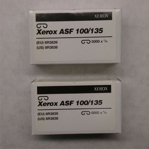 Set of 2 Genuine Xerox ASF 100/135 Plockmatic Staples VPN 008R03838 - 5000 x 1/4