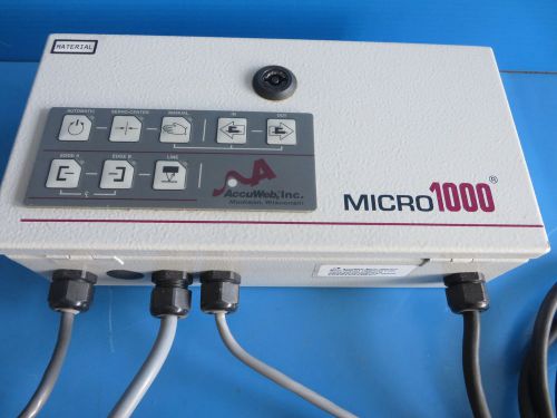 AccuWeb Micro 1000 Web Guide Controller 1000-02 w/ Cables - SVT# 3530