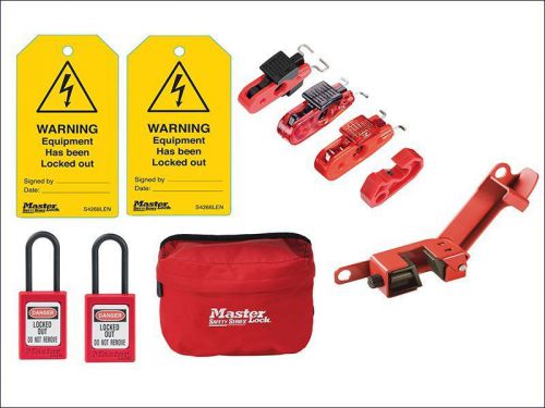 Master lock - electrical lockout / tagout kit 9-piece for sale